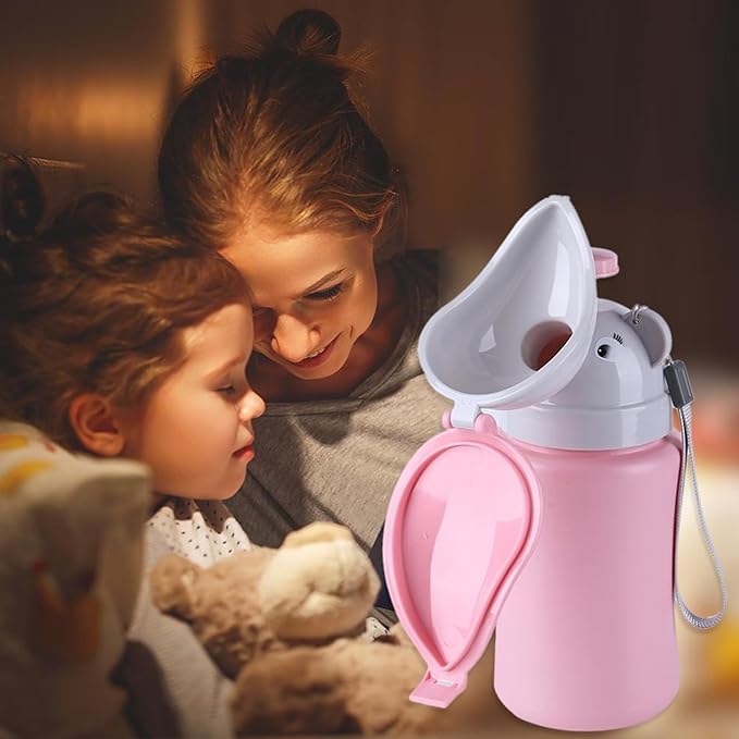 Travel Potty Portable Travel Toilet for Toddler Travel Baby Nitty Pee Bottle Portable Kids Potty for Girls Car Camping Travel Pink Travel Potty Bags111