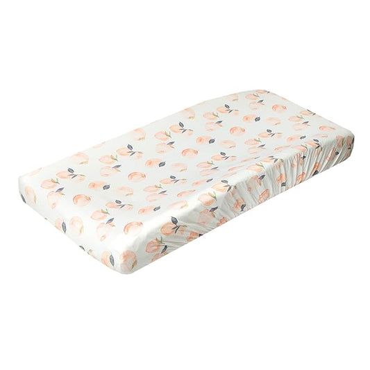 Copper Pearl Premium Knit Changing Pad Cover Soft, Stylish, and Universal Fit for All Standard Diaper Changing Pads, Trendy Design Changing Pad Covers, Caroline