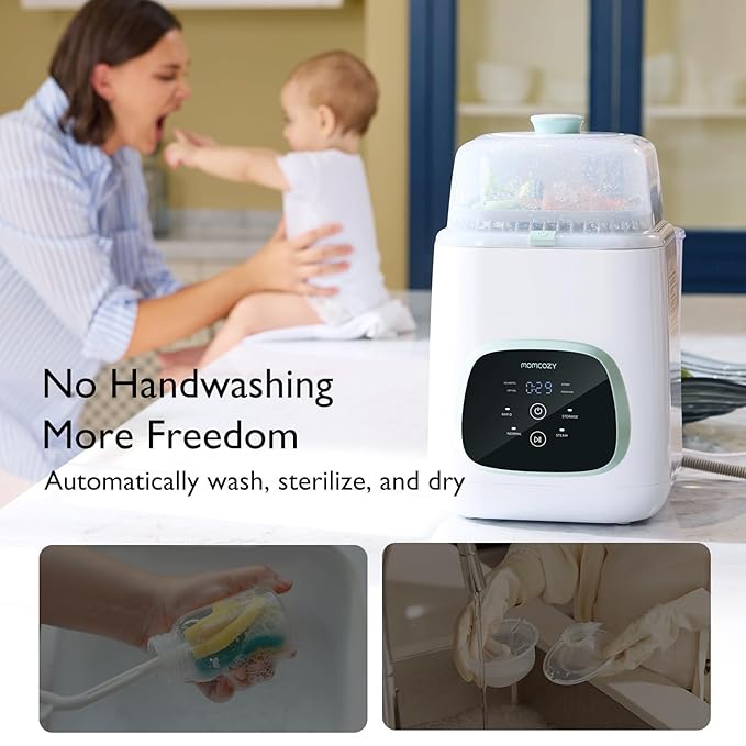 Momcozy KleanPal Pro Baby Bottle Washer & Momcozy KleanPal Pro Air Filter Replacement