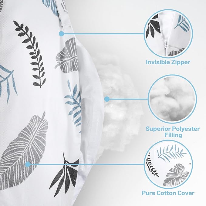 AMASKY Nursing Pillow for Breastfeeding and Bottle Feeding, Ergonomic Support for Mom and Baby, Removable Washable Cover(Milky White), Pallet of Product