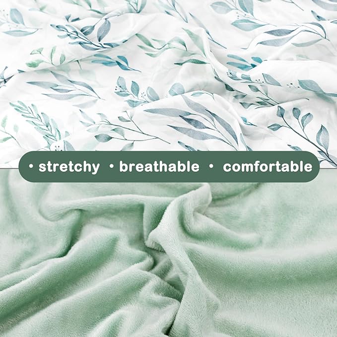 DILIMI Nursing Pillow Cover, Newborn Lounger Cover,Soft and Comfortable, Green Leaf