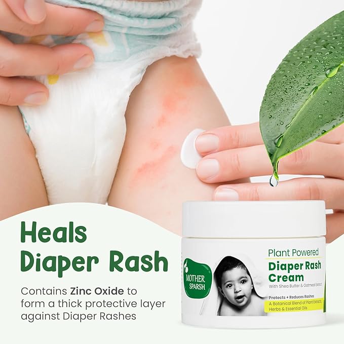 Mother Sparsh Plant Powered Diaper Rash Cream for Babies, 50 gm