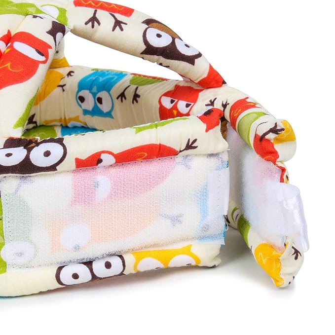 FLYPARTY Adjustable Infant Baby Toddler Protective Hat Helmet Safety Cap (Beige Owl)