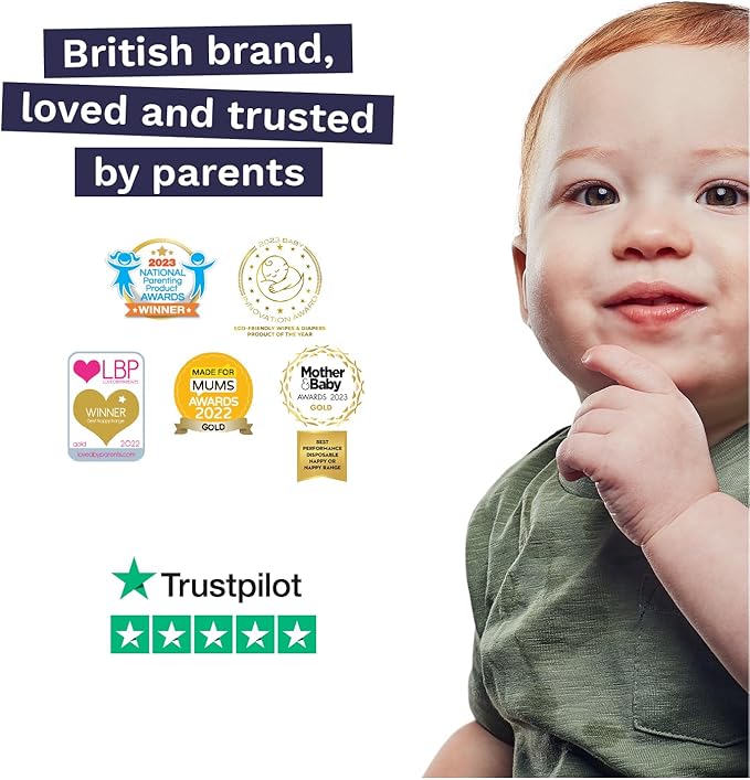 Pura Flushable Toddler Wipes 3 x 60 Wipes (180 Wipes), 100% Plastic Free, 99% Water, Hypoallergenic & Fragrance Free, Totally Chlorine Free, Kids Toilet Wipes, Potty Training