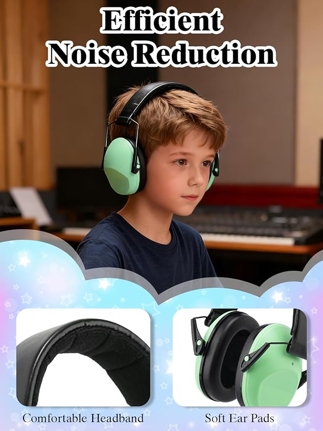 sundee Kids Noise Cancelling Headphones Ear Muffs for Noise Reduction Hearing Protection for Autism Chirldren