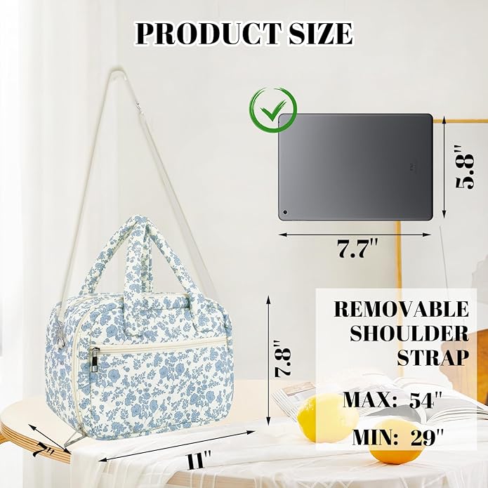 rain bunny Cotton Quilted Wearable Breast Pump Bag Compatible With Elvie, Willow and Momcozy, Pumping Bag for Work, Travel