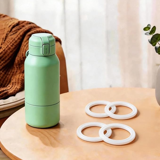 Bottle Warmer Replacement Parts for Momcozy, 4 Pack Seal Rings BPA-Free Silicone Bottle Warmer Gasket Compatible with Momcozy 17oz/500ml Portable Bottle Warmer