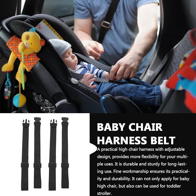 9 Pcs Strap Child Harness Portable High Chair for Toddler Safe Strap for Pushchair High Chairs for Dining Chair Children's Chair Baby Polyester