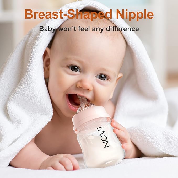 NCVI Breastmilk Cooler Bag and 2 Baby Bottles, BPA Free