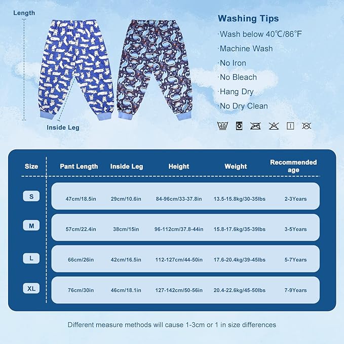 MOEMOE BABY Leakproof Diaper Pants for Potty Training Overnight Diaper Short for Toddler Boys and Girls 2 Packs