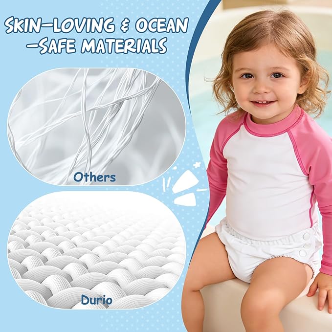 Durio Reusable Swim Diapers Washable Baby Swim Diaper Unisex Infant Toddler Swimming Diapers