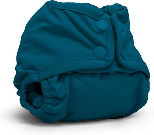 Kanga Care Rumparooz Double Leg Gusset Reusable Cloth Diaper Cover Newborn Snap | Caribbean 4-15 lbs