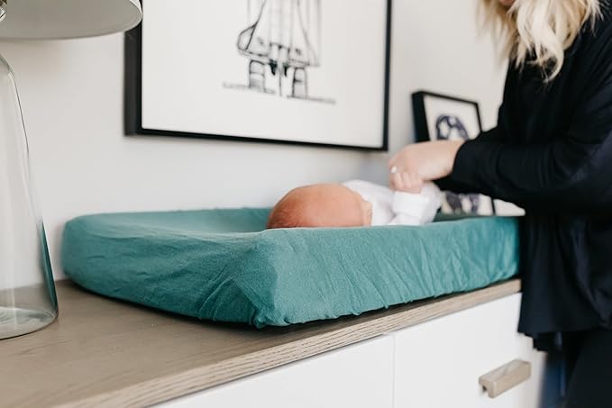 Premium Knit Diaper Changing Pad Cover Journey by Copper Pearl