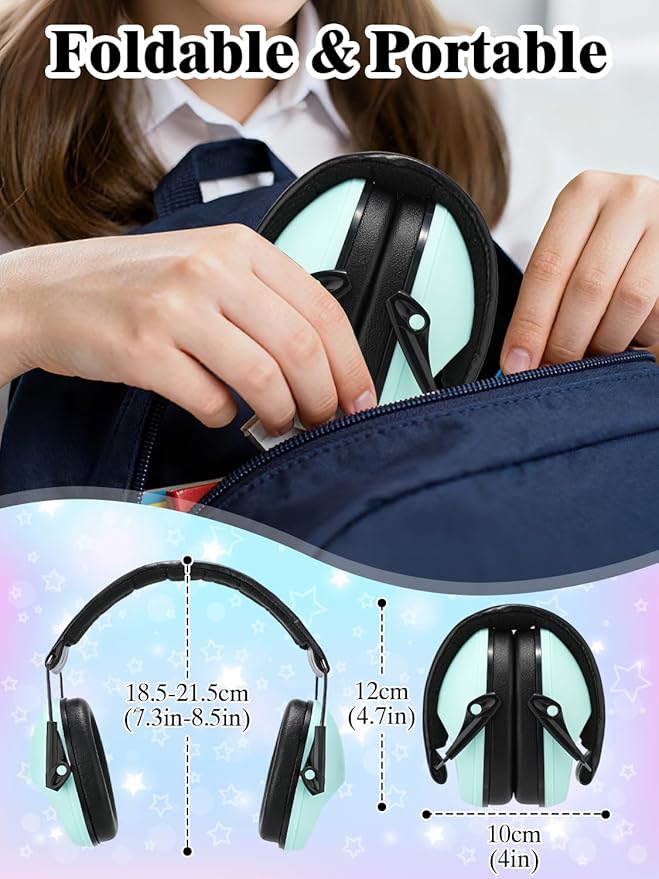sundee Kids Noise Cancelling Headphones Ear Muffs for Noise Reduction Hearing Protection for Autism Chirldren