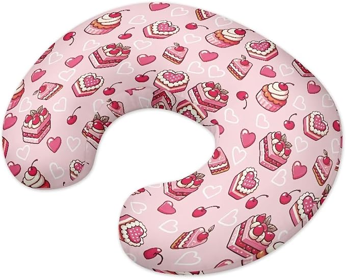 Pillow Covers，Pillowcase for Nursing Pillow and Positioner for Breastfeeding and Bottle Feeding，Propping Baby，Fits The Original Support for Breastfeeding Cute Cake