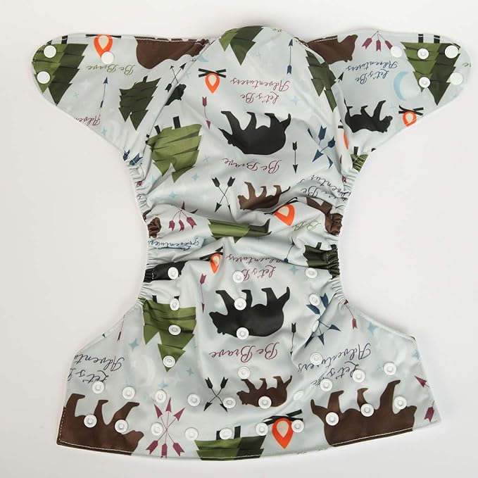 2 to 7 Years Old Junior Big Cloth Diaper Pocket Reusable Baby Kids Toddler (Be Brave)