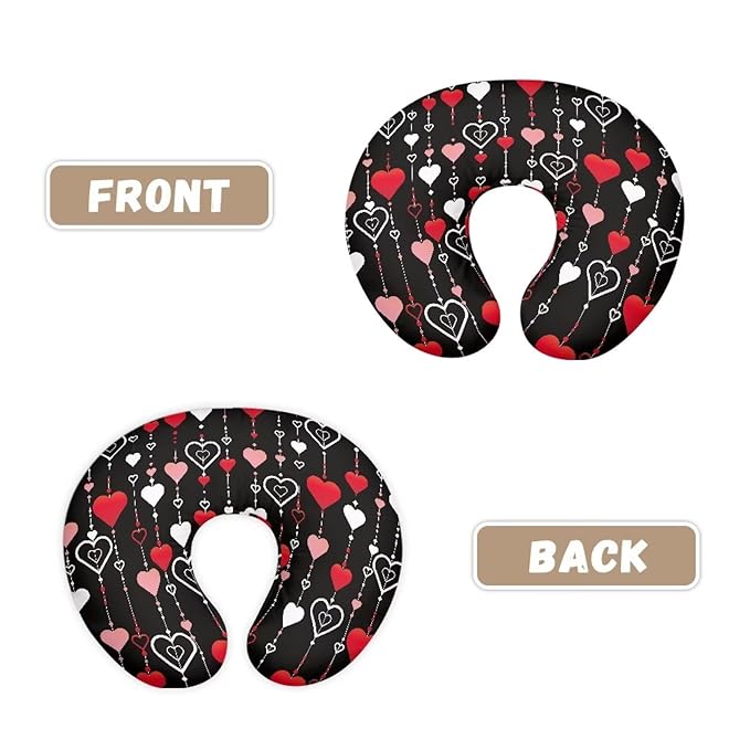 Love Hearts Nursing Pillow Cover Slipcover Comfortable Maternity Breastfeeding Newborn Infant Feeding Cushion Cover Machine Wash & Quick Dry