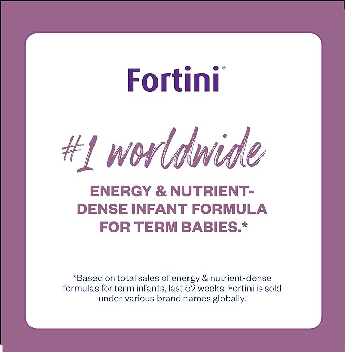 Nutricia Fortini Infant Formula - Milk-Based Baby Formula for Energy & Growth Support - Ready-to-Feed & Nutrient-Dense Baby Formula with Iron for Energy - 4 fl oz carton (30 Pack)
