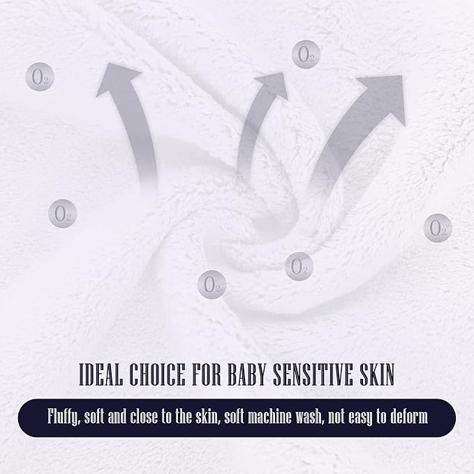 16 Pack Super Soft Baby Burp Cloths, Baby Washcloths, Ultra Absorbent Large Newborn Burping Cloth for Boy and Girl, Milk Spit Up Rags, Unisex for Baby Sensitive Skin, Aqua and White, 16 x 12 Inch