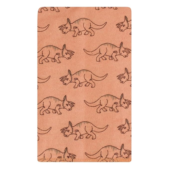 Hudson Baby Unisex Baby Cotton Flannel Burp Cloths, Dinosaur Adventures 10-Pack, One Size