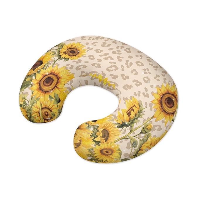 Forchrinse Sunflower Nursing Pillow Cover Breastfeeding Pillow Slipcover for Baby Boys and Girls Soft Washable Nursing Pillow Case for Newborn
