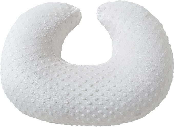 Baby Nursing Pillow Cover, Nursing Pillow Slipcovers for Breastfeeding Moms, Ultra-Soft Fit Standard Infant Nursing Pillows for Infant Newborn Baby Boy Girl (Cloud Dancer)