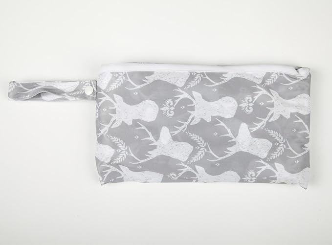 Baby Diaper Changing Mat Pad Portable Foldable Washable Compact Travel Nappy Waterproof Play Mat 30inx18.5in (Grey Deer)