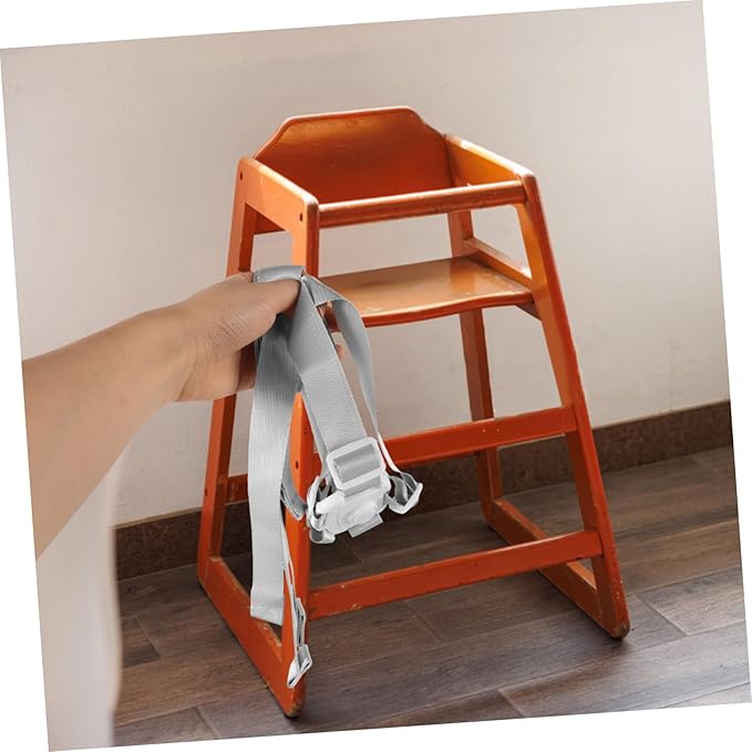 SUPVOX Adjustable Five-Point Safety Harness for High Chairs and Strollers Boy Girl Seat Straps for Boy Girl Easy to Install Comfortable Versatile Use Secure White Design for Toddlers