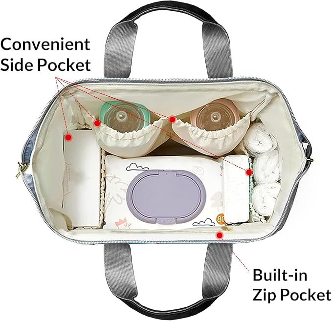 Cow Sports Pattern Diaper Bag Backpack Multifunction Bags with Changing Pad Unisex Stylish Travel Back Pack Nappy Custom Bag for Moms Dads