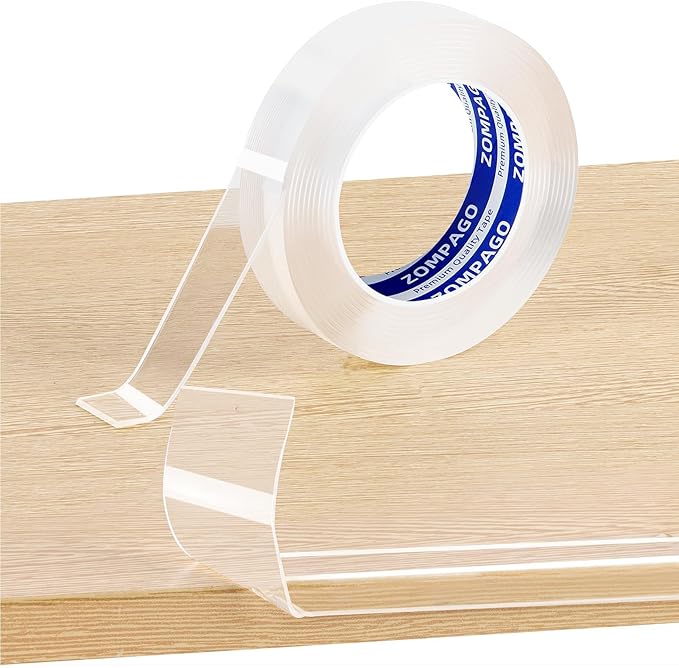 ZOMPAGO Clear Soft Corner Protectors for Baby Safety Furniture Strip 1.2in(W) x9.84FT(L), Sharp Edge Table Corner Bumpers, Wall Corner Guards, Baby Proof Corner Protectors for Cabinet & Window Edge