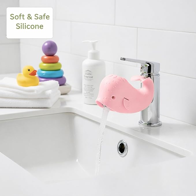 Bath Spout Cover for Bathtub - Protects Baby from Bumping Head During Bathing Time Baby Faucet Cover Universal Faucet Protective Cover Whale Design