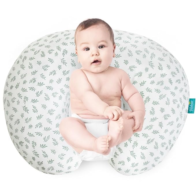 Biloban Nursing Pillow Cover 2 Pack Fit for Boppy Pillow, Breathable & Skin-Friendly Nursing Slipcovers for Breastfeeding Mom, Comfortable & Machine Washable Nursing Covers