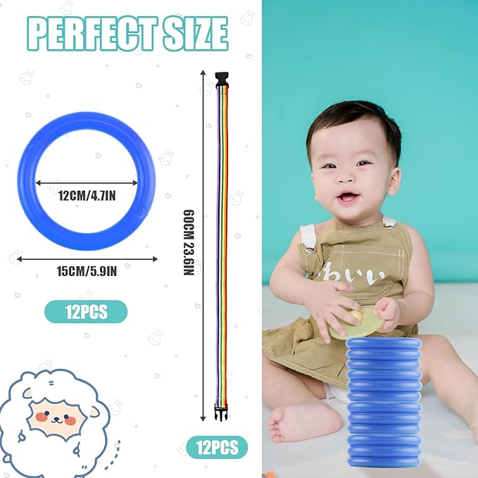 12pcs Toddlers Walking Ropes, Children Detachable Transition Rope Preschool Walking Rope Kids Walking Rope Line for Preschool Daycare Kindergarten Class School Kids Outdoor Supplies