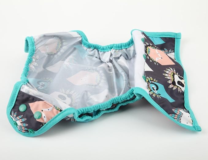 Baby Cloth Diaper Cover Nappy One Size 8lbs to 36lbs for Boys (Native Animal)