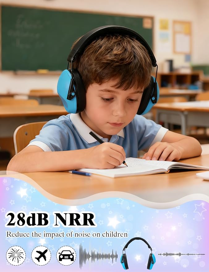 sundee Kids Noise Cancelling Headphones Ear Muffs for Noise Reduction Hearing Protection for Autism Chirldren