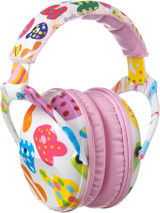 Kids Hearing Protection,25dB NRR Noise Reduction,Sound Proof for Kids,Toddler,Safety Earmuffs for Concert,Airplane,Autism,Monster Jam,Travel,School- Pink Letter