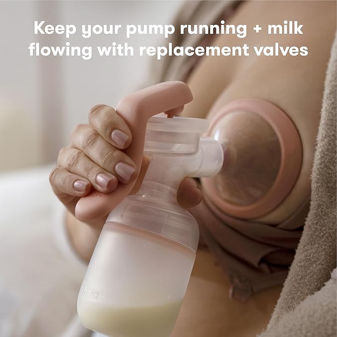 Frida Mom Breast Pump Valve Replacement, Duckbill Valves, Compatible with Frida Mom 2-in-1 Manual + Silicone Suction Breast Pump, BPA Free