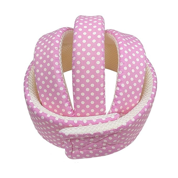 Baby Helmet Toddler Children Headguard Infant Head Cushion Protective Harnesses Cap Soft Adjustable Kid Hat Head Protector (Pink)
