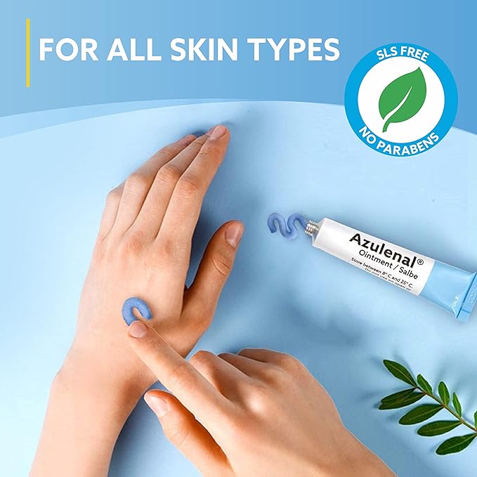 Azulenal Ointment with Guaiazulene | Ointment for Diaper Rashes Itches Cuts & Sore Nipples | Suitable for Use for Babies and Nursing Mothers | Made in Europe (1 x 50 g)