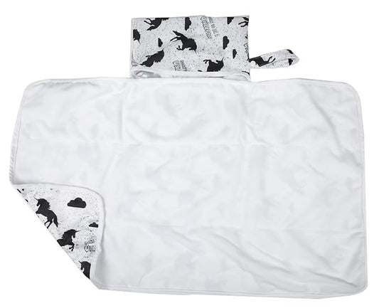 Baby Diaper Changing Mat Pad Portable Foldable Washable Travel Nappy Waterproof (Born to Be A)