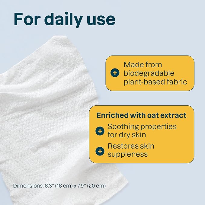 ATTITUDE Baby Wipes Unscented, For Sensitive Skin with Oat, Natural Origin, Dermatollogically Tested, For Babies, Toddlers & Kids, Chamomile Extract, EWG Verified, 72 Count