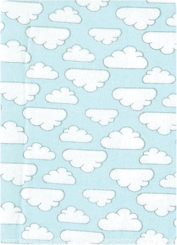 Hudson Baby Unisex Baby Cotton Flannel Burp Cloths Bundle, Neutral New Elephant, One Size