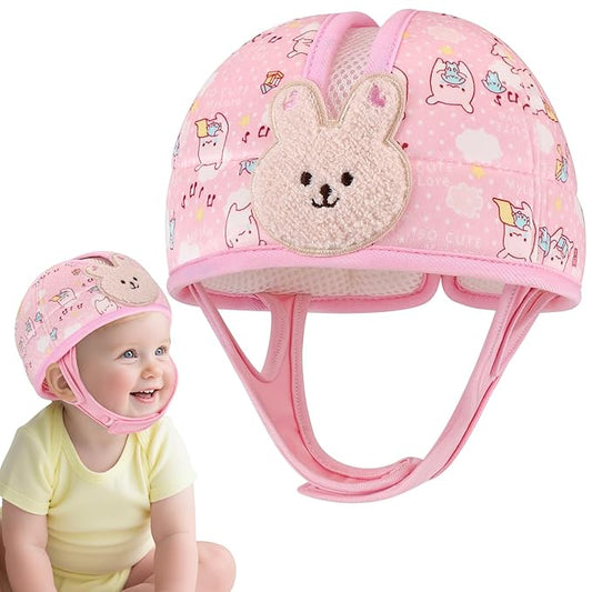 Accmor Baby Head Protector, Baby Helmet for Crawling Walking Running, Cute Infant Headguard Soft Cushion Anti-Collision Toddler Safety Helmets, Lightweight Breathable Protective Caps for 6m-24m Girls