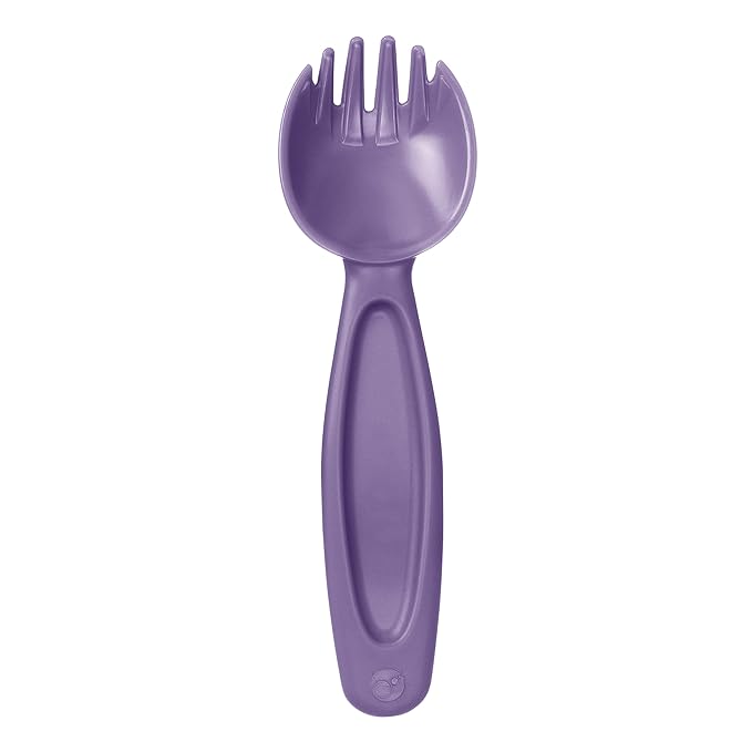 b.box Insulated Food Jar with Spork for Toddlers | Easy Open Container | Stainless Steel, 5hrs+ of Perfect Temperatures | Dishwasher Safe, BPA Free (Lilac Pop, 11 oz)