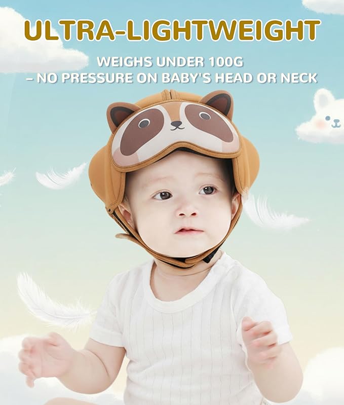 Baby Safety Helmet for Crawling Walking - Mambobaby Baby Helmet Adjustable Baby Head Protector Breathable Soft Infant Helmet Head Protection Helmets for Aged 6-24 Months, Ultra-Lightweight