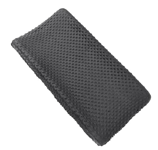 Solid Changing Table Pad Cover Cradle Sheet, Fits 32"/34''x16 Contoured Diaper Changing Pad, Ultra Soft Cozy Dots Plush Changing Table Covers, Breathable Wipeable Removable (Black)