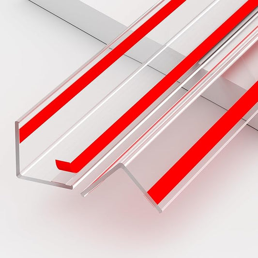 30x30mm Self Adhesive Corner Guard, 2pcs 31.5" Wall Corner Protector Strip, Flexible PVC Edge Trim, Peel and Stick Corner Protection for Furniture, Wall Edges & Table Corners