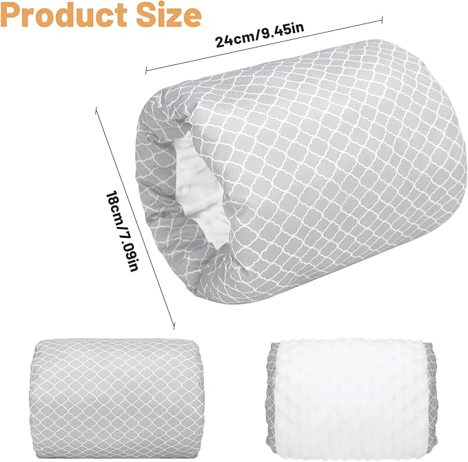 KAKIBLIN Feeding Arm Pillow,Nursing Arm Breastfeeding Pillows Support for Mom,Portable and Washable,Ergonomic Nursing arm Pillow for Feeding (White Cloud)