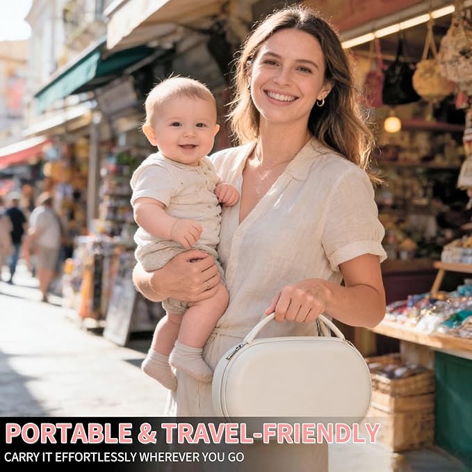 Wearable Breast Pump Bag, Carrying Case Compatible with Eufy Breast Pump, Portable Breast Pump Storage Bag for Momcozy Willow Medela and Most Breast Pumps, Hold 2 Pumps, Ideal for Going Out and Travel