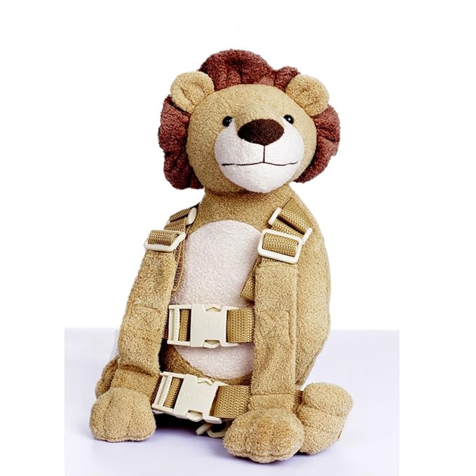 2 in 1 Toddler Leash Toddler Safety Harness Backpack with Leash Children's Walking Leash Strap (Lion)